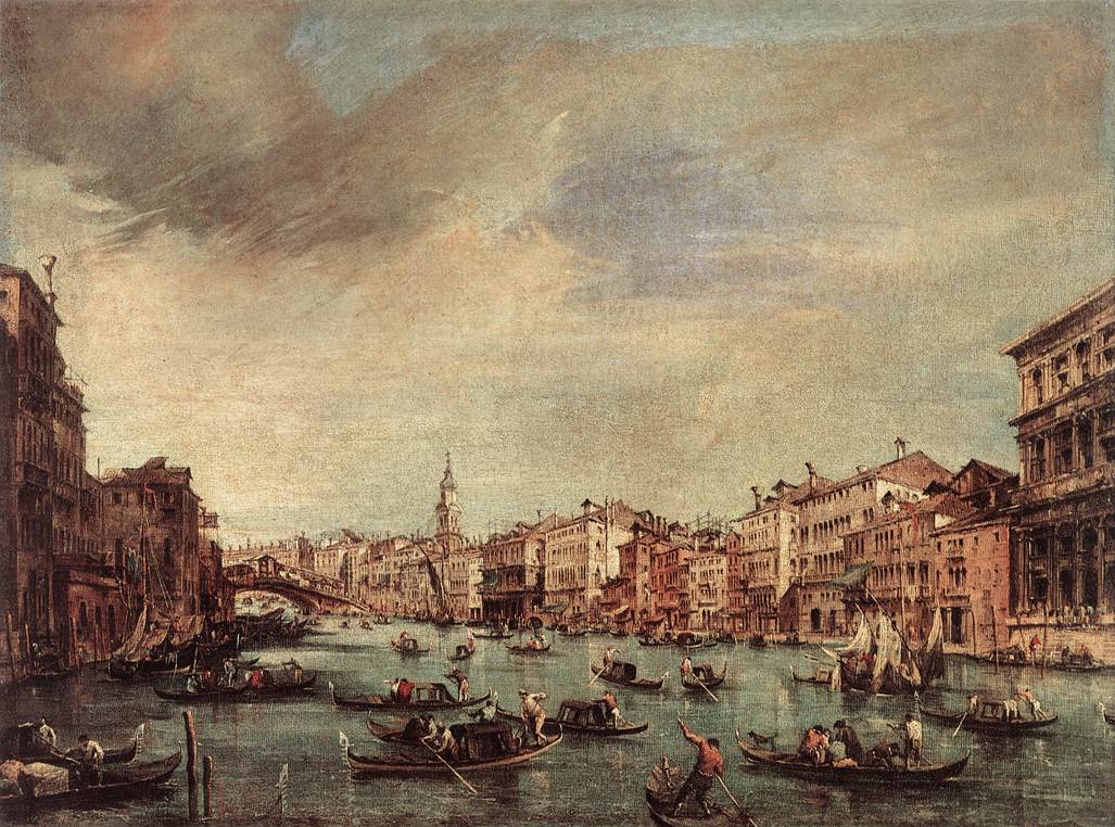 The Grand Canal, Looking toward the Rialto Bridge sg